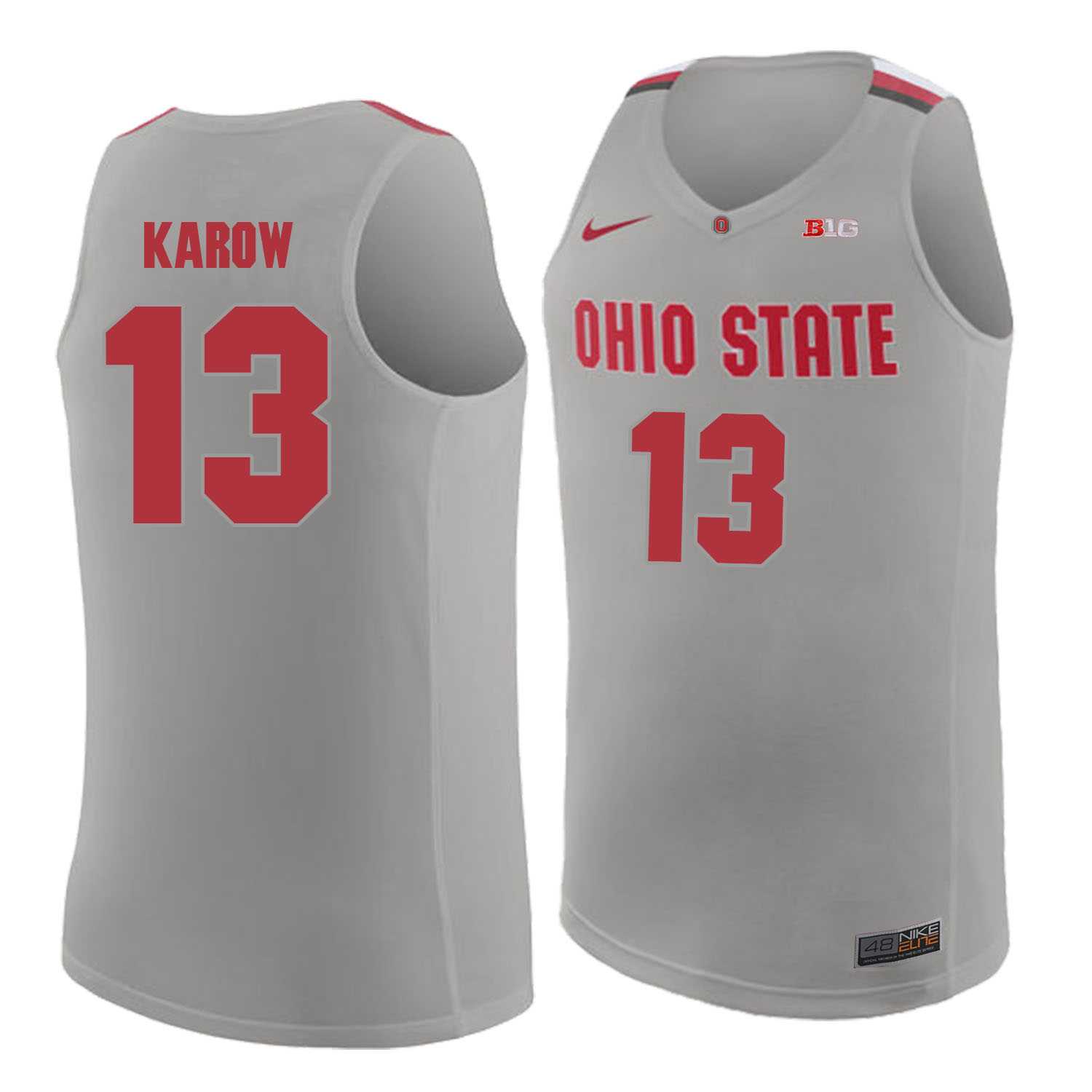 Ohio State Buckeyes #13 Marty Karow Gray College Basketball Jersey Dzhi,We sell and wholesale Ohio State Buckeyes #13 Marty Karow Gray College Basketball Jersey Dzhi on line form chian!